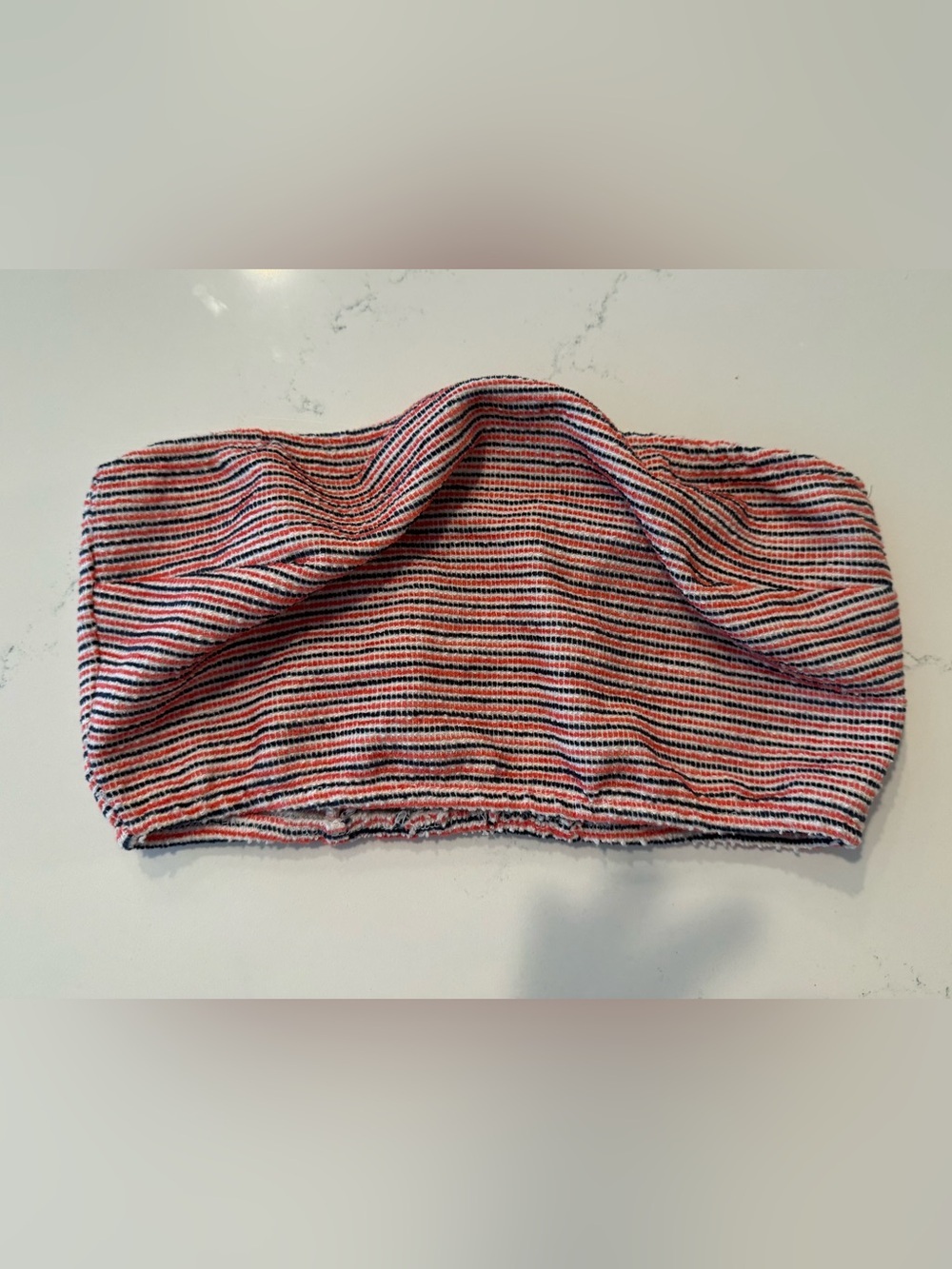 Urban Outfitters Striped Knit Tube Top in Red, Navy & White